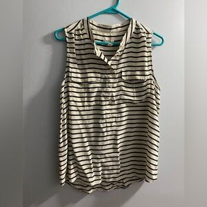 Black and White Dressy Tank